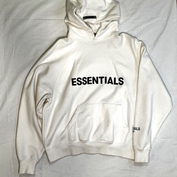 Fear Of God Essentials Hoodie White Size (XS) Extra-Small FOG NWOT - Picture 1 of 9